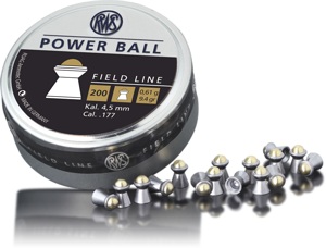 RWS Power Ball 4.50mm Airgun Pellets tin of 200